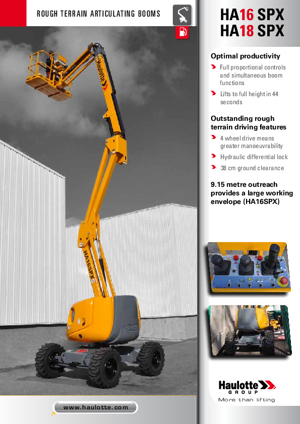 Diesel articulating boom Haulotte HA 18 SPX PDF.pdf