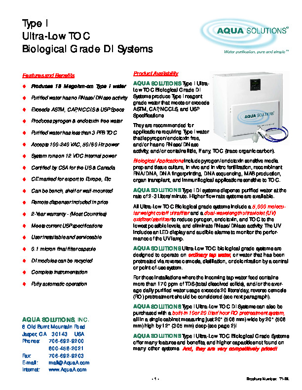 Type1 ultralow TOC Biological grade DI.pdf